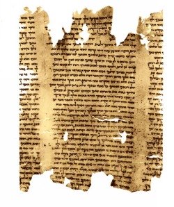 Fragment of the Dead Sea scroll of Isaiah